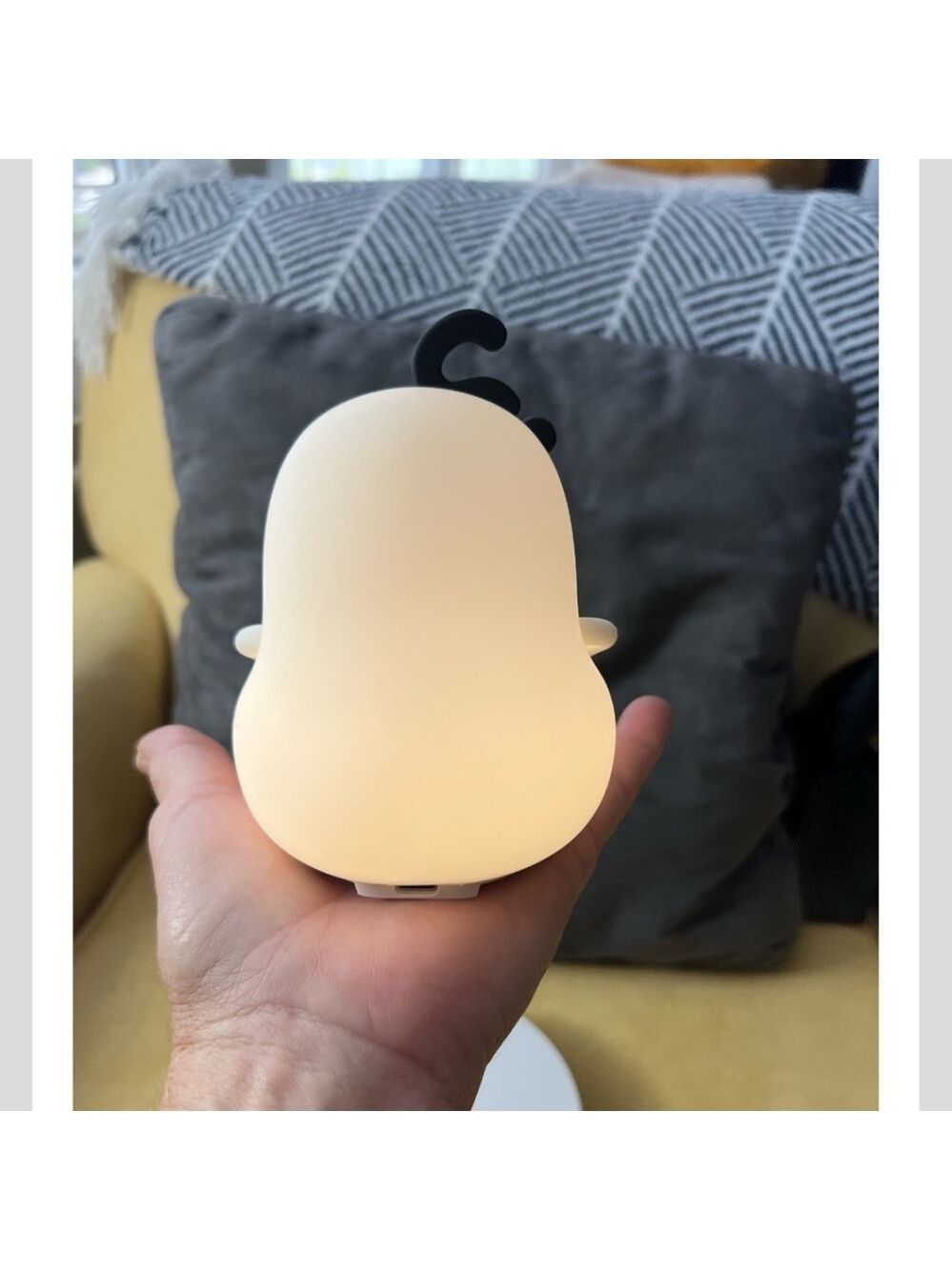 LED Squishy Rechargeable "Pinch an Inch?" Novelty Night Light NWT - Picture 9 of 10